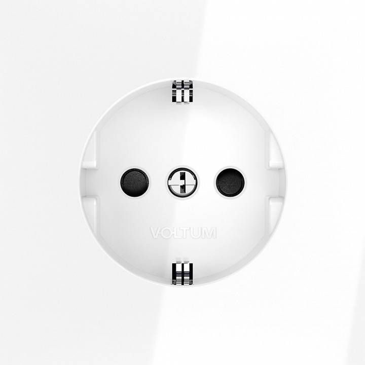 Розетка с заземлением и со шторкой, без рамки Voltum S70 VLS040201