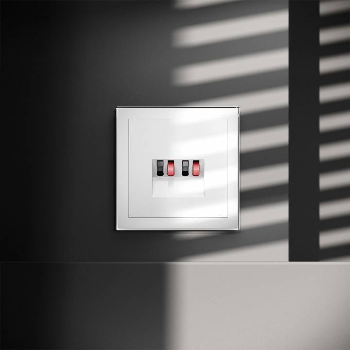 Розетка акустическая без рамки Voltum S70 VLS060301