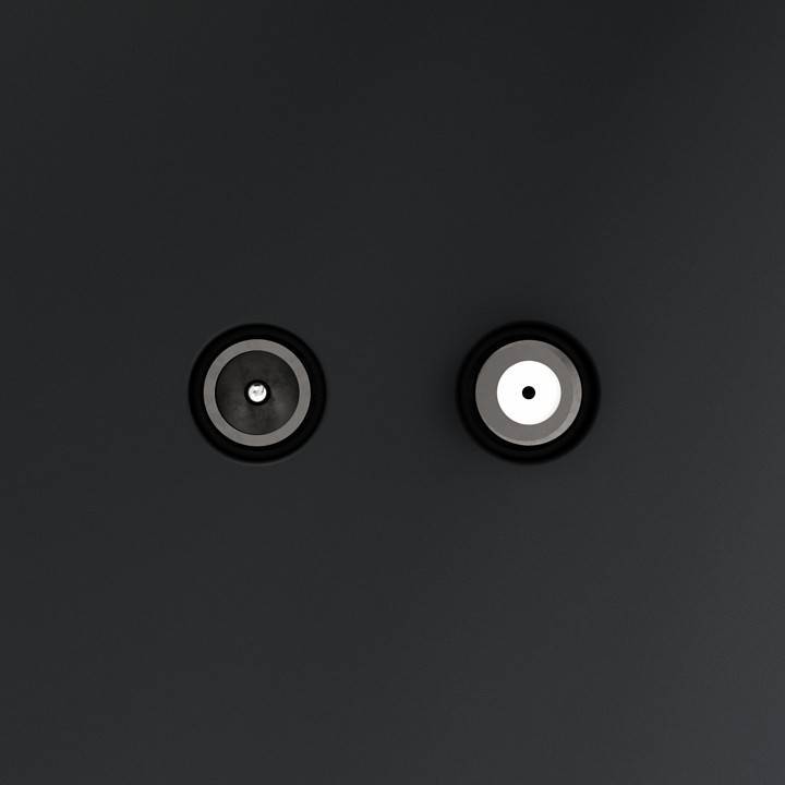 ТВ-розетка и SAT-розетка оконечная без рамки Voltum S70 VLS060407