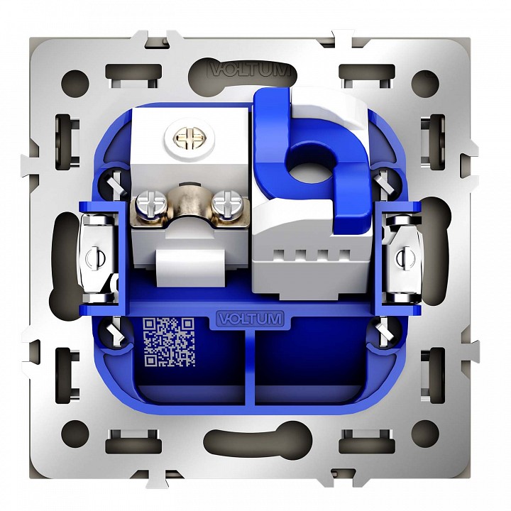 ТВ-розетка и розетка Ethernet RJ-45 без рамки Voltum S70 VLS060703