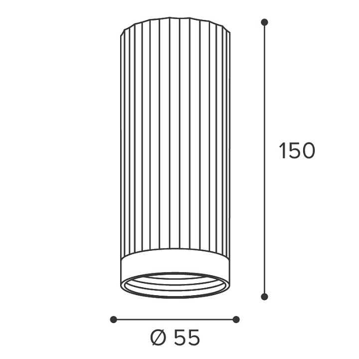 Накладной светильник Wolta LUXOR WSL-GU10/19G