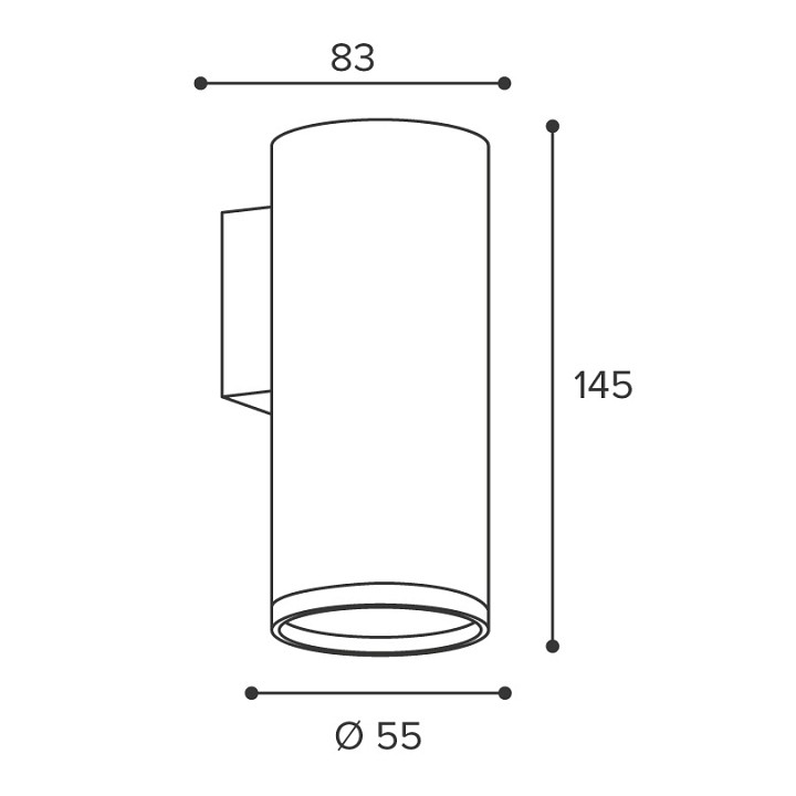 Накладной светильник Wolta AQUA WSL-GU10/W14W