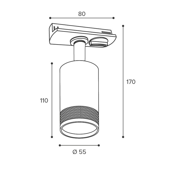 Светильник на штанге Wolta Rete WTL-GU10/12BG