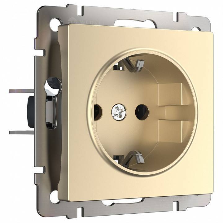 Розетка с заземлением, без рамки Werkel W117 8 W1171011