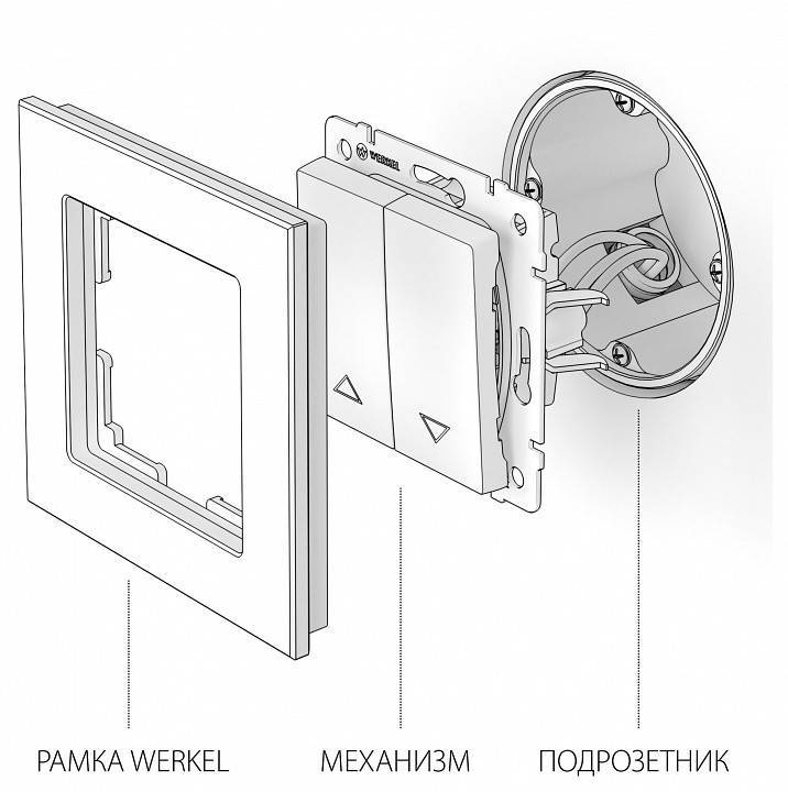 Выключатель для жалюзи Werkel белый W1124501 (белый)