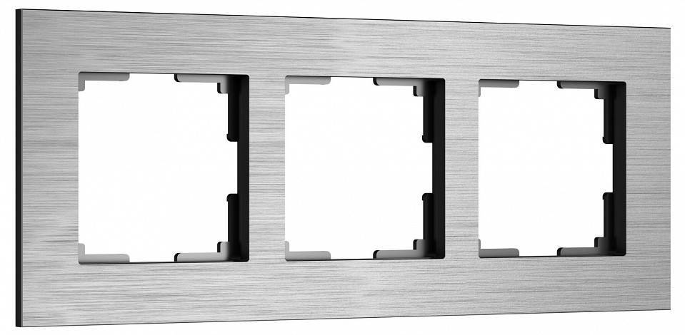 Рамка на 3 поста Werkel AluMax алюминий a066326