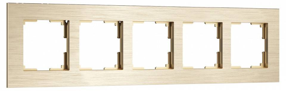 Рамка на 5 постов Werkel AluMax шампань W0053511