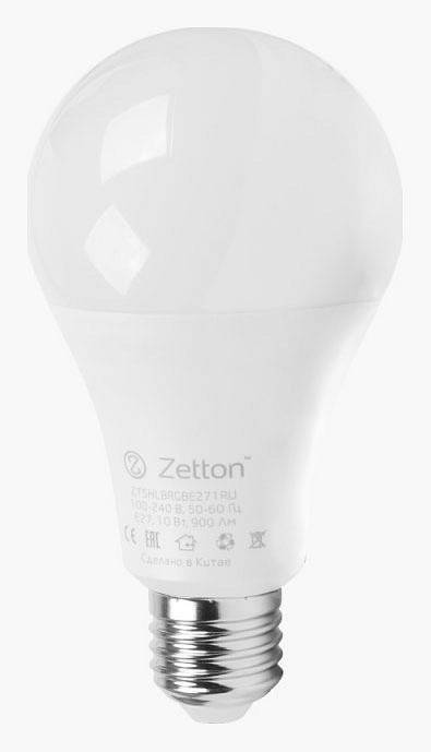 Умная светодиодная лампа Zetton Smart Wi-Fi Bulb E27 15 Вт 6500 K ZTSHLBRGBE271RU