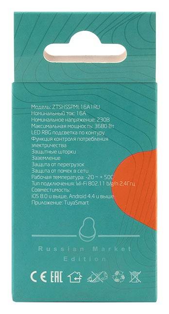 Розетка умная Zetton ZTSHSPS2S2 ZTSHSSPML16A1RU