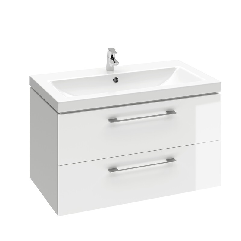 Тумба под раковину подвесная Cersanit LARA 80 для раковины COMO 80 белый SB-SZ-LARA-CO80/Wh