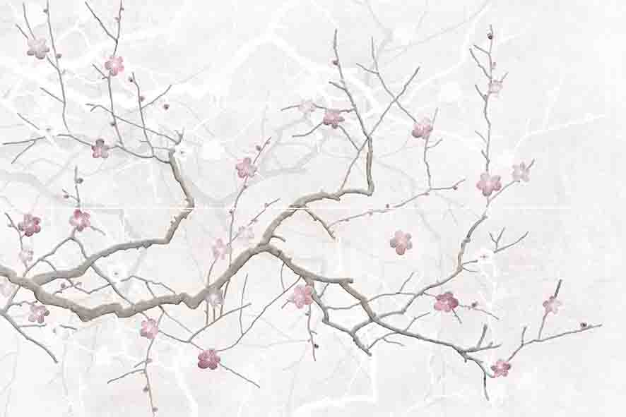 Панно Cersanit Haiku светло-серый 50x75 см HI2U522DT-63