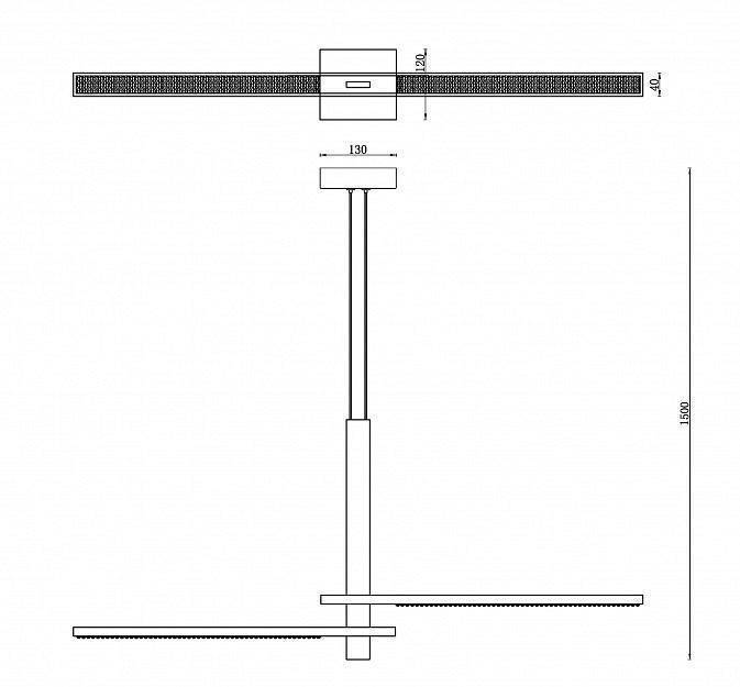 Подвесной светильник iLedex Vision 4722-97 MBK