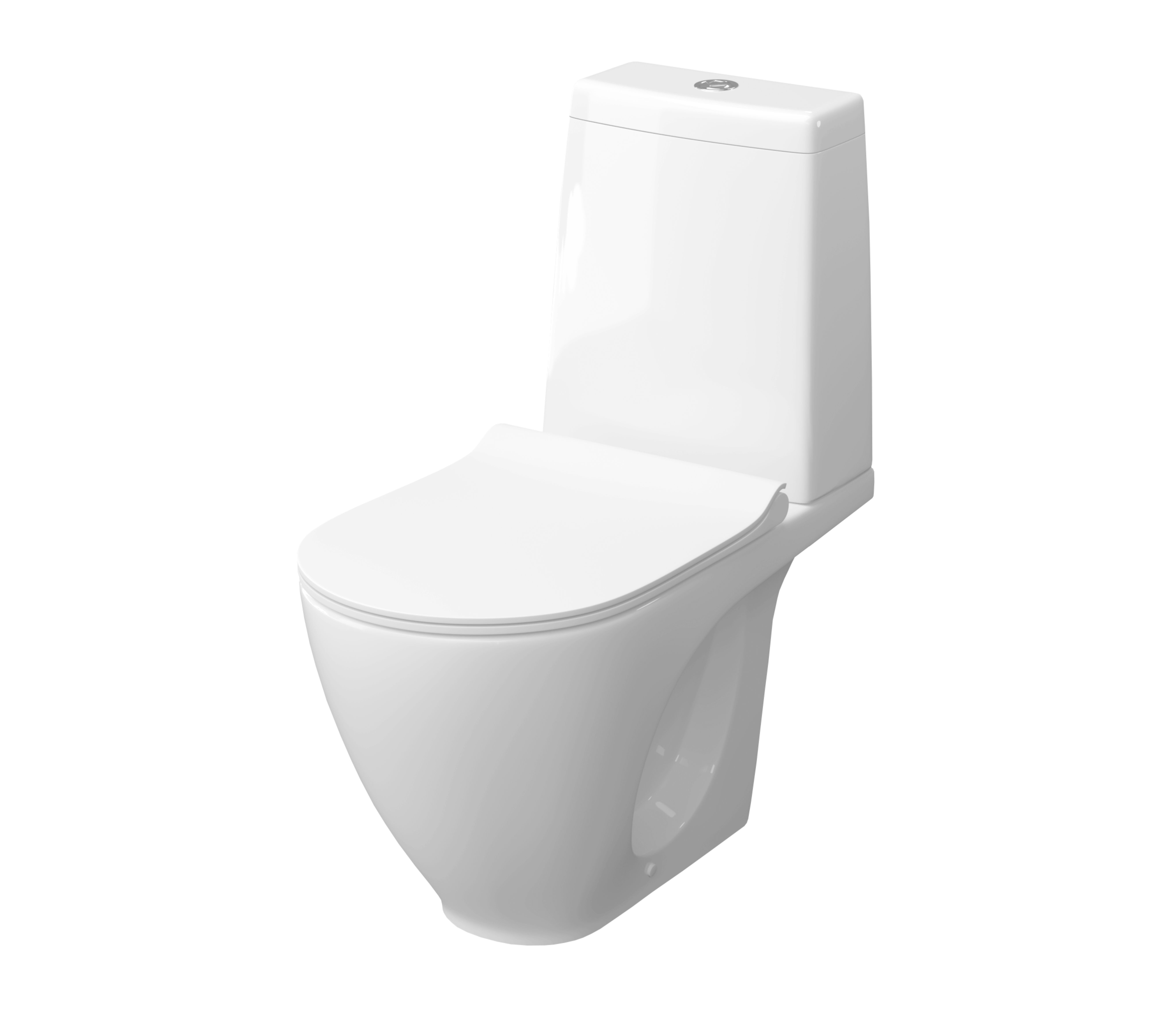 Унитаз-компакт Laparet Bianca с сиденьем микролифт белый х9999288064