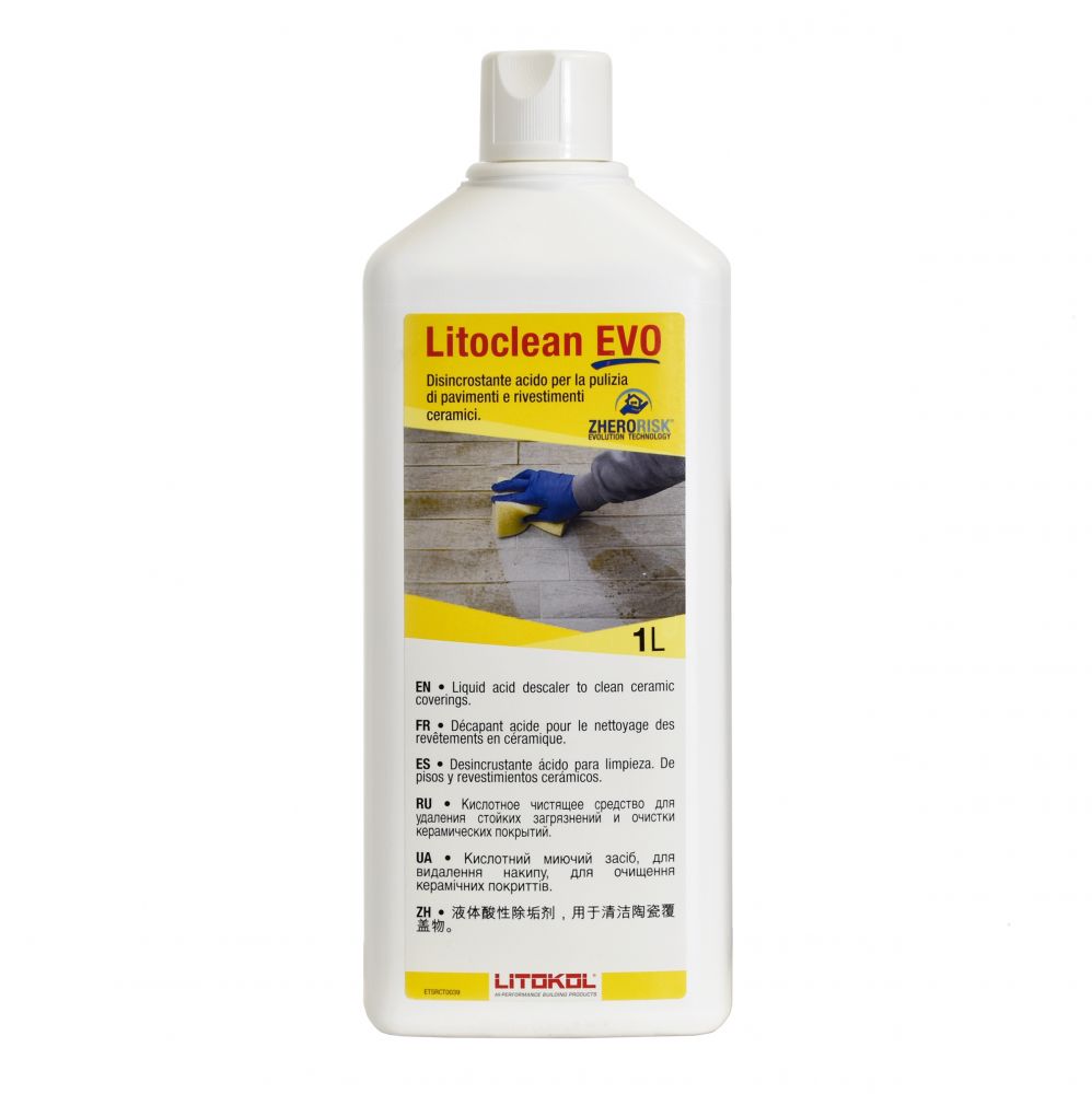 Очиститель кислотный жидкий Litokol LitoCLEAN EVO 1 л 63618