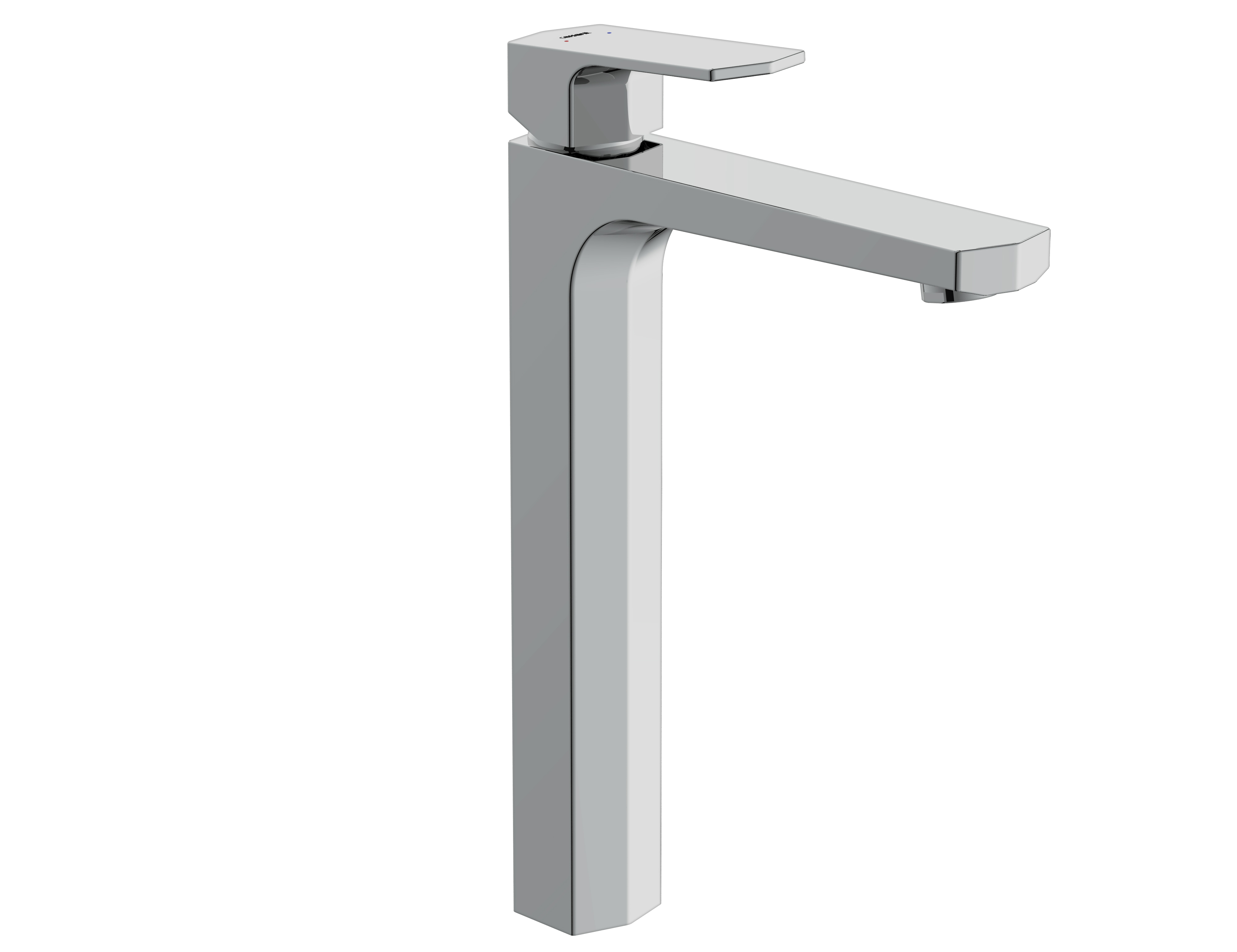 Смеситель для раковины высокий Cersanit WISLA однорычажный с донным клапаном 63059