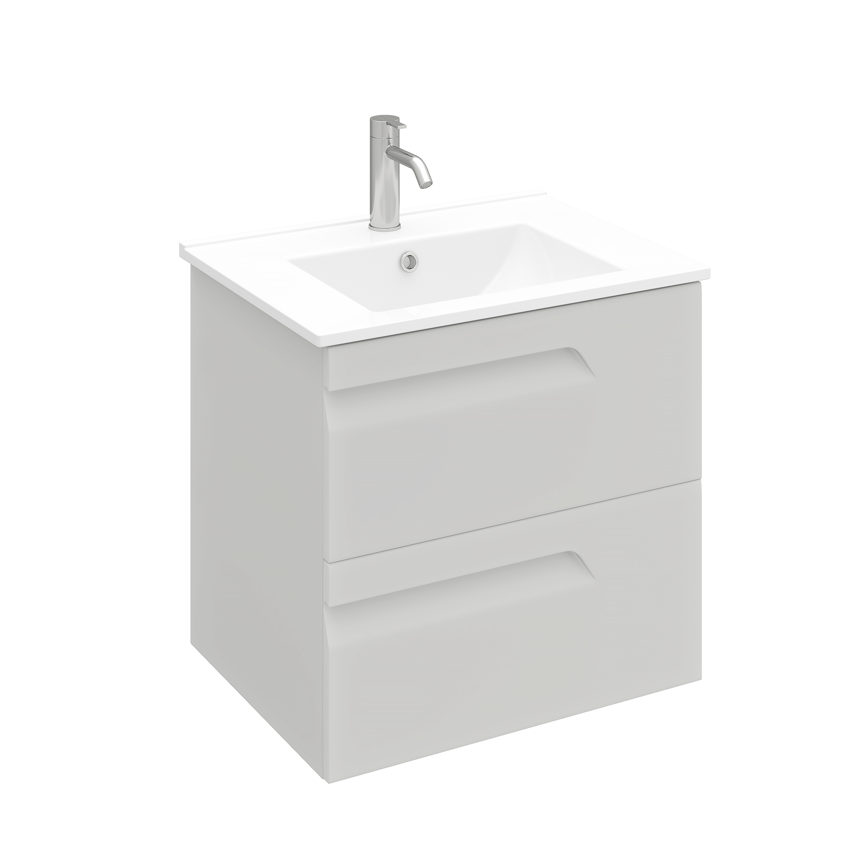 Тумба под раковину подвесная Laparet ATLAS 60 для раковины Creavit Su 60 кашемир матовый LA-WCAB-60-125