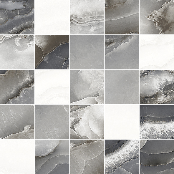 Декор мозаичный Laparet Mania серый 25х25 см MM34102