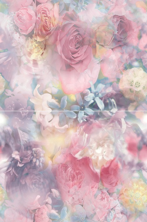 Панно Дельта Керамика Bouquet P2-1D177 30х40 см (из 2-х плиток) P2-1D177