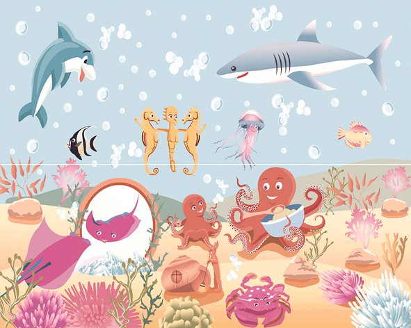 Панно Europa Ceramica Vintage Oceano 40х50 см (из 2-х штук) х9999033826