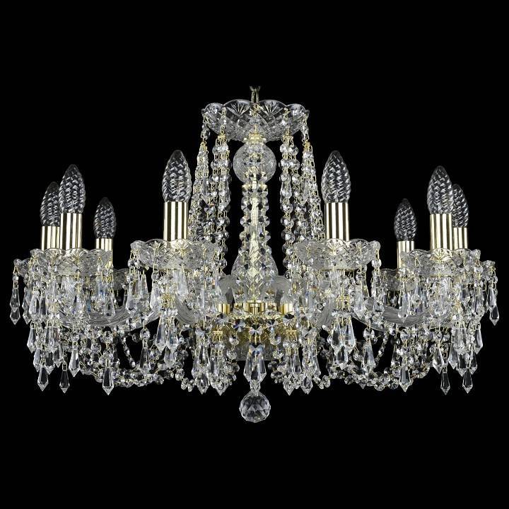 Подвесная люстра Bohemia Art Classic 11.23 10 ламп 11.23.10.220.Gd.Dr