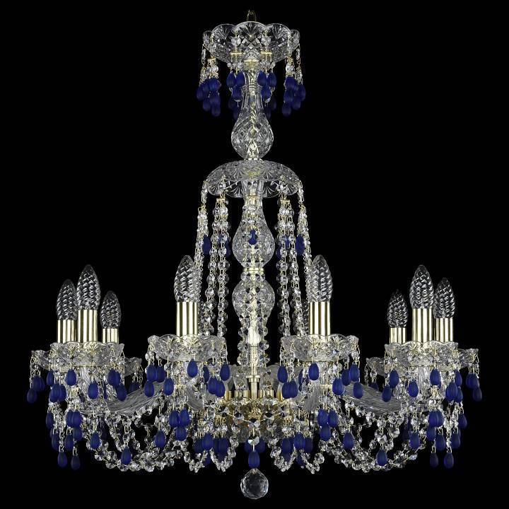 Подвесная люстра Bohemia Art Classic 11.24 10 ламп 220 мм 11.24.10.220.XL-70.Gd.V3001