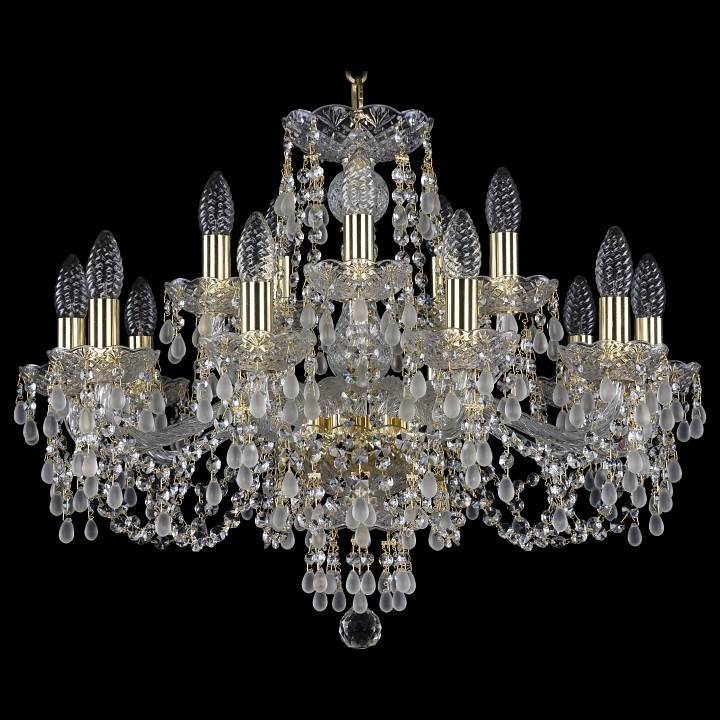 Подвесная люстра Bohemia Art Classic 11.24 15 ламп 220 мм 11.24.10+5.220.Gd.V0300