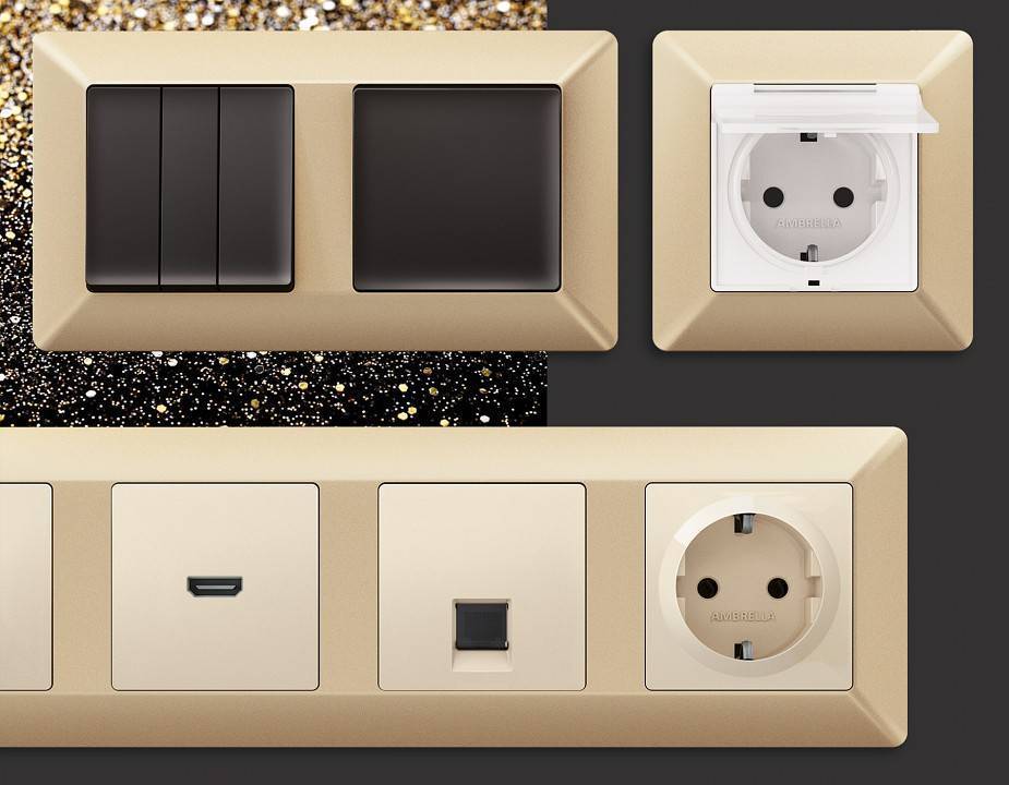 Рамка на 1 пост Ambrella Volt Line AF110601