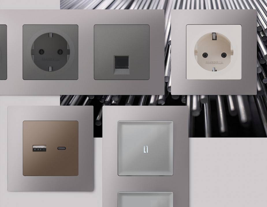 Рамка на 2 поста Ambrella Volt Techno AF220502