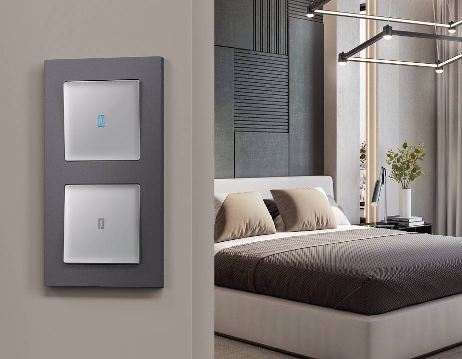 Рамка на 2 поста Ambrella Volt Techno AF220652