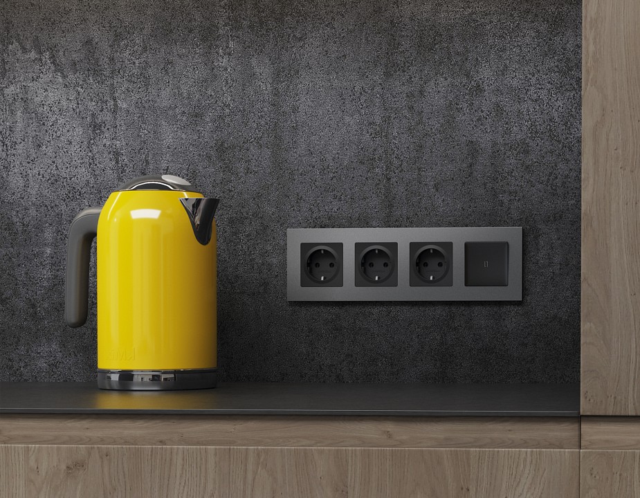 Рамка на 4 поста Ambrella Volt Qubi AF250654