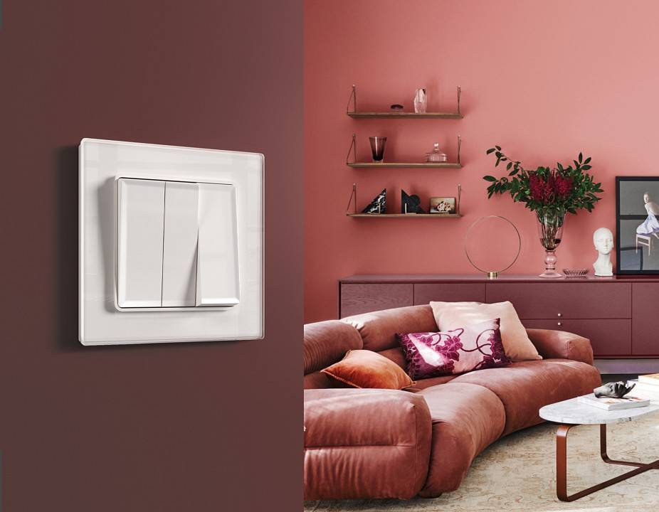 Рамка на 4 поста Ambrella Volt Platos Стекло органическое AF330104