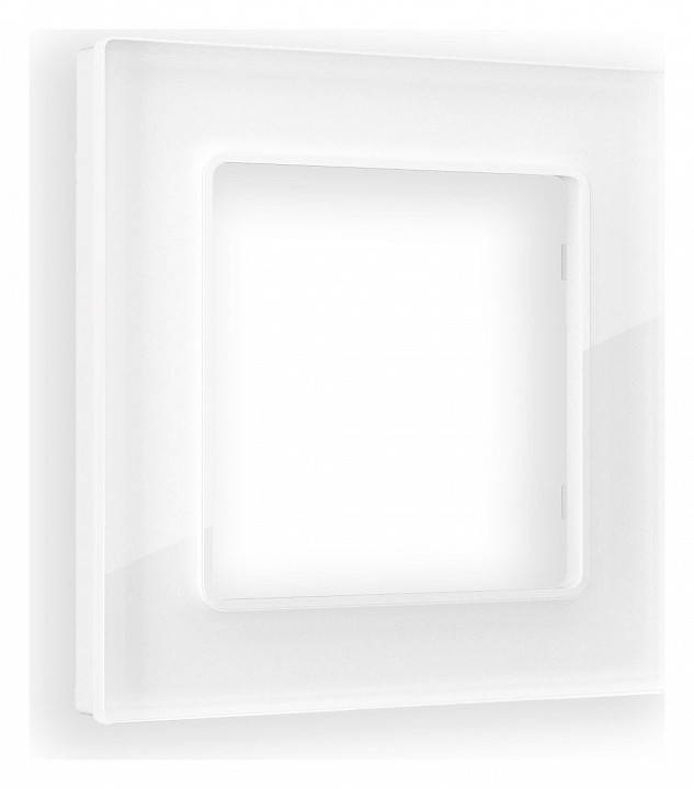 Рамка на 1 пост Ambrella Volt Platos Стекло натуральное AF380101