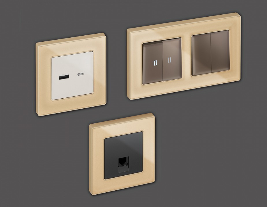 Рамка на 2 поста Ambrella Volt Arctic AF580602