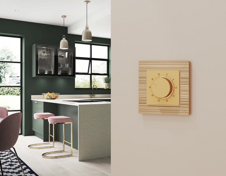 Накладка для терморегулятора электромеханического для теплого пола Ambrella Volt ALFA AP6057