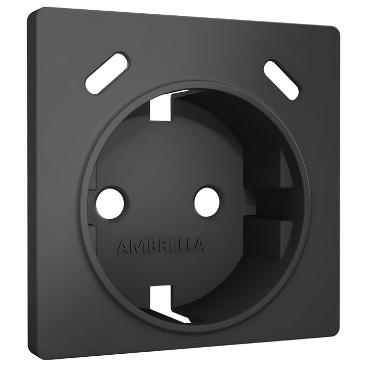 Накладка для розетки с заземлением и со шторками и 2хUSB type С Ambrella Volt ALFA AP9105