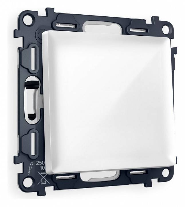 Выключатель перекрестный одноклавишный без рамки Ambrella Volt Quant MA101030