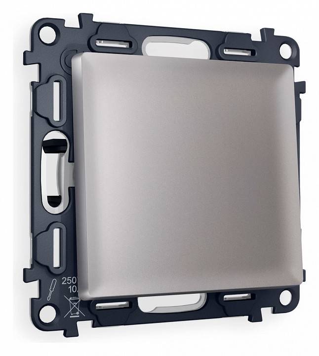 Выключатель одноклавишный без рамки Ambrella Volt Quant MA501010