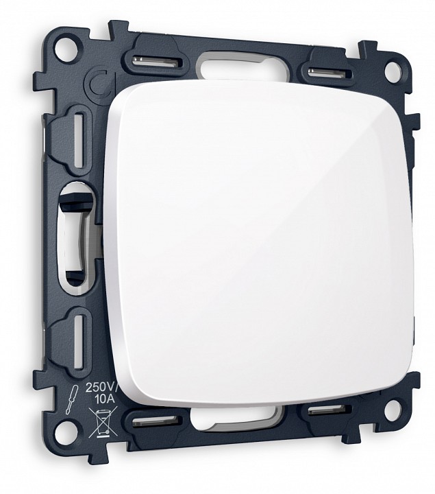 Выключатель перекрестный одноклавишный без рамки Ambrella Volt MO MO101030