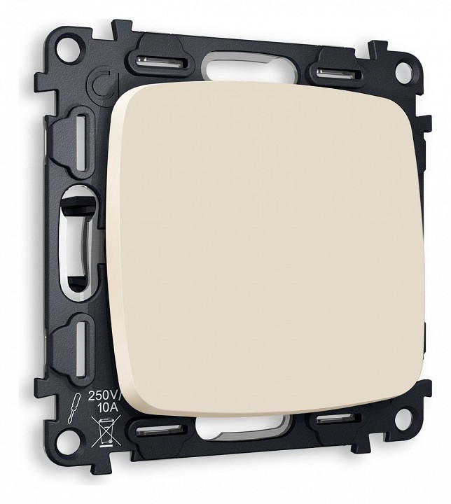 Выключатель одноклавишный без рамки Ambrella Volt Quant MO321010