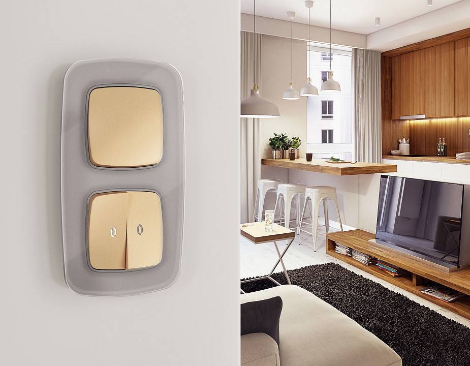 Рамка на 1 пост Ambrella Volt Radian Стекло органическое OF320501