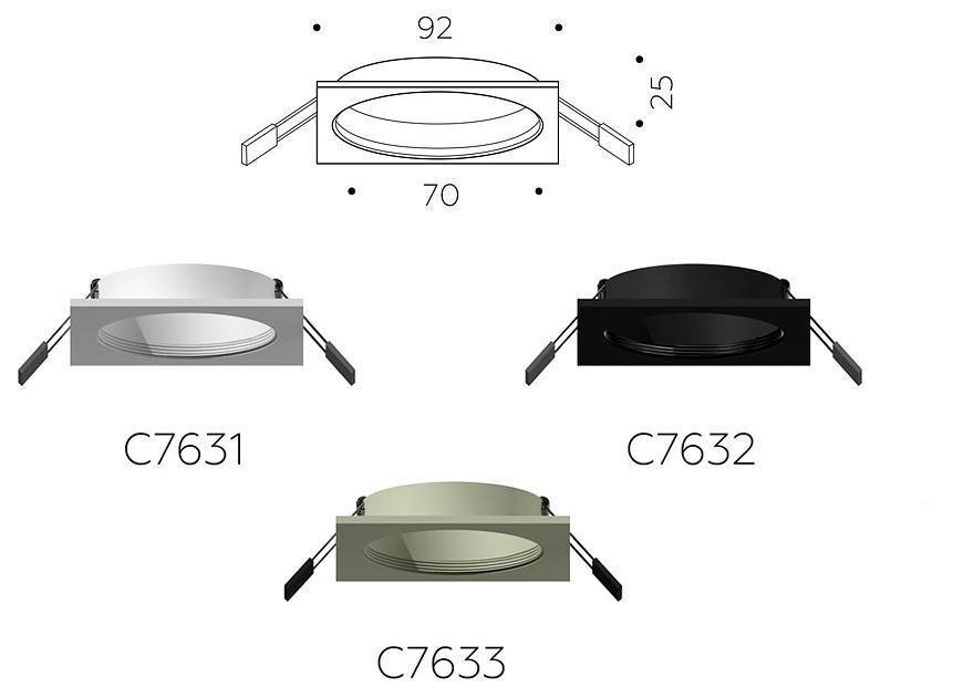 Встраиваемый светильник Ambrella light C C7633