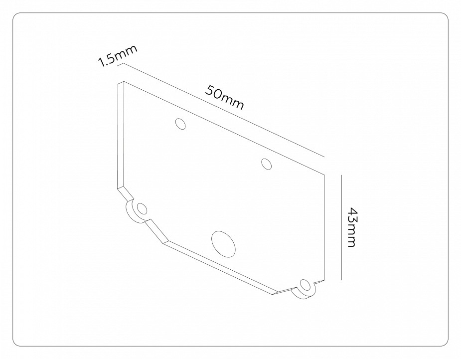 Заглушка для трека Ambrella Light TRACK SYSTEM GL1990