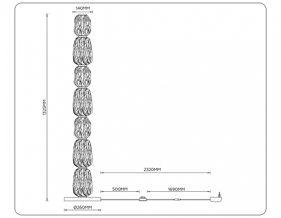 Торшер Ambrella Light LH LH30112