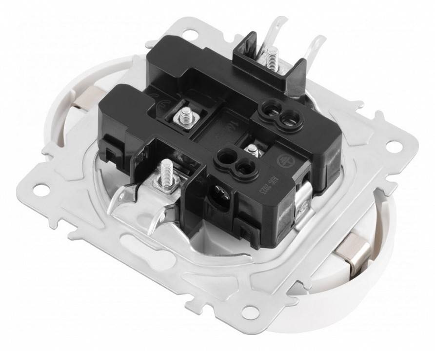 Розетка двойная с заземлением, без рамки Arte Milano am-202 202.40-2.white