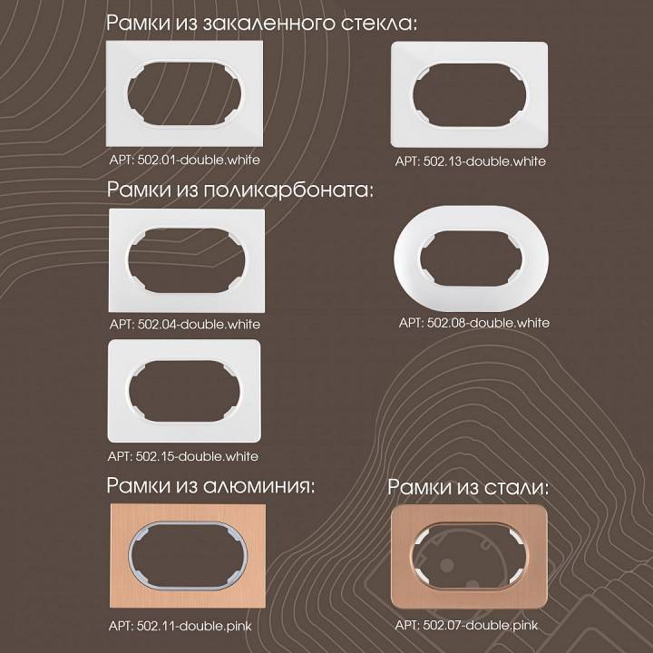 Розетка двойная с заземлением, без рамки Arte Milano am-202 202.40-2.white