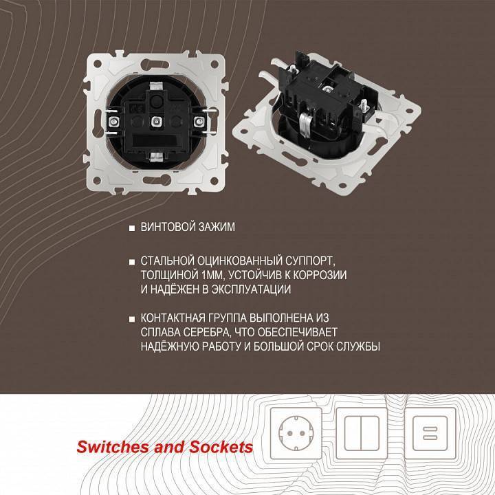 Розетка влагозащищенная с заземлением и со шторкой с крышкой Arte Milano am-202 202.41-1.black