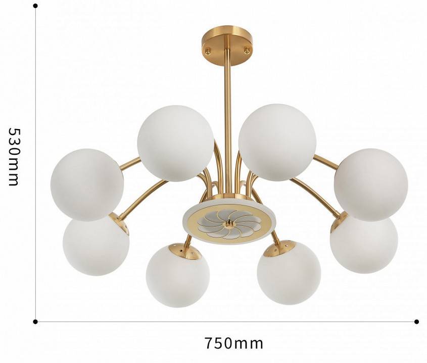 Люстра на штанге Arte Milano Neapolis 271069/8 GD