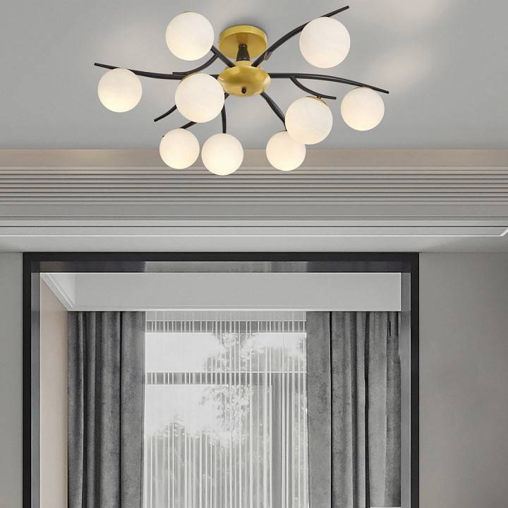 Люстра на штанге Arte Milano Neapolis 273408/9 BK/GD