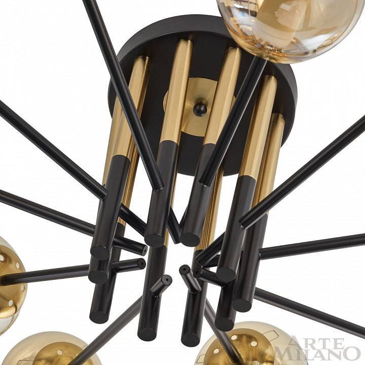 Потолочная люстра Arte Milano Neapolis 273708/10 BK/GD