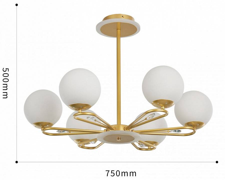 Люстра на штанге Arte Milano Neapolis 277138/6 GD